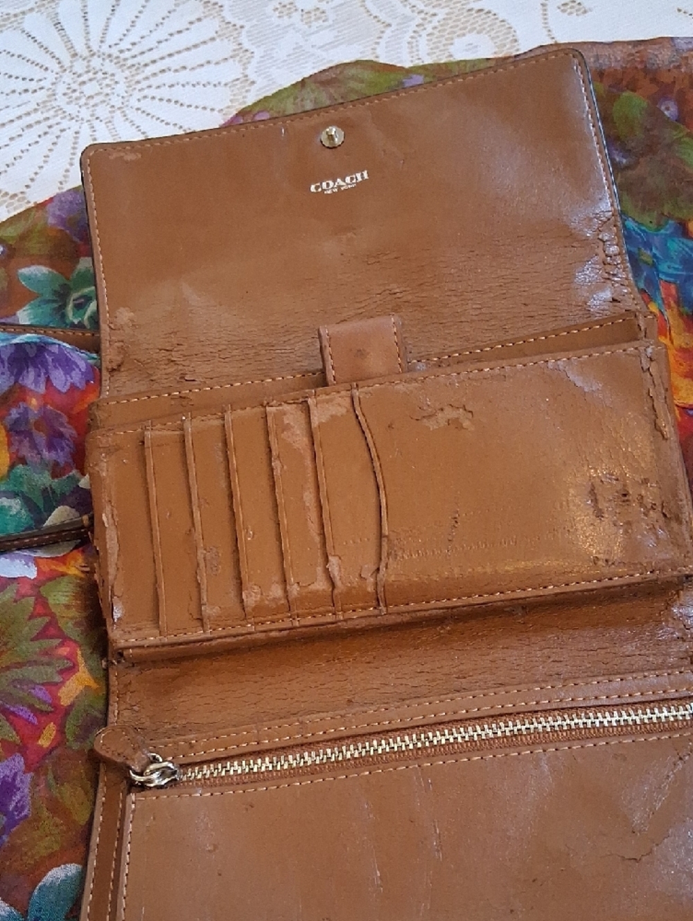 Coach Brown Leather Crossbody Bag - Picture 7 of 8